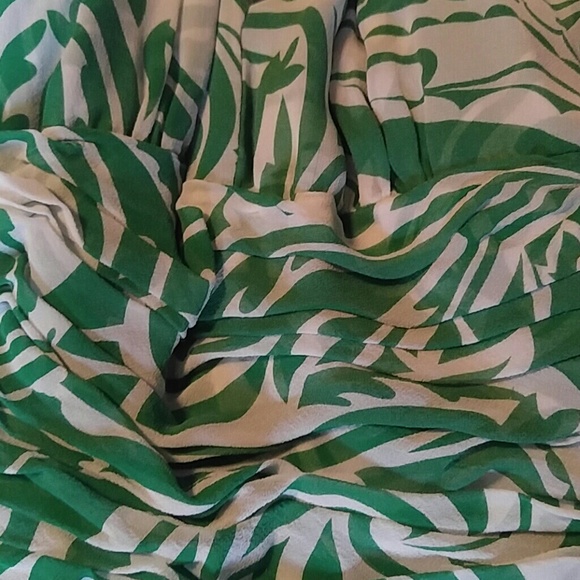 Donna Ricco Green & white dress - Picture 3 of 5